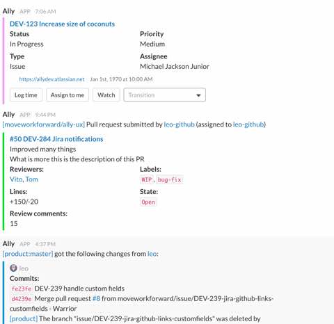 Smart actionable notifications