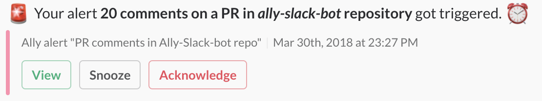 Ally provides too many comments alert for pull requests